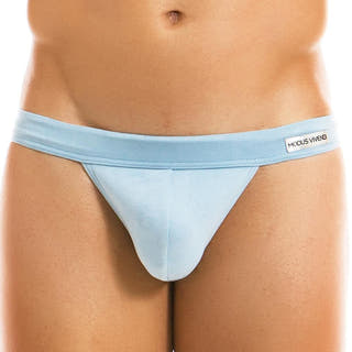 Modus Vivendi Light Blue Suede Tanga Brief