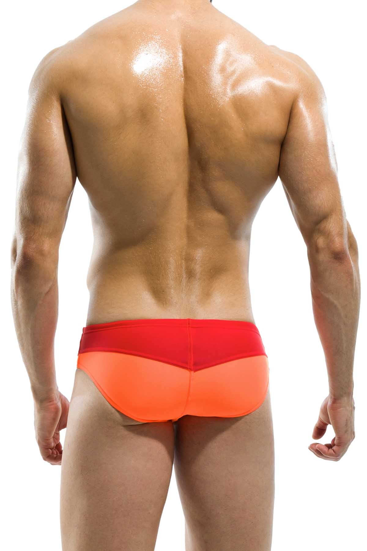Modus Vivendi Orange & Red Rainbow Swim Brief