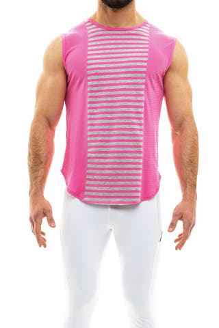 Modus Vivendi Pink Pop Melange Sleeveless Tank