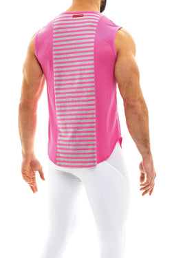 Modus Vivendi Pink Pop Melange Sleeveless Tank thumbnail 3
