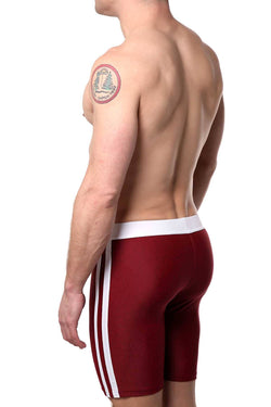 Modus Vivendi Red Melanze Biker-Style Swim Short thumbnail 2