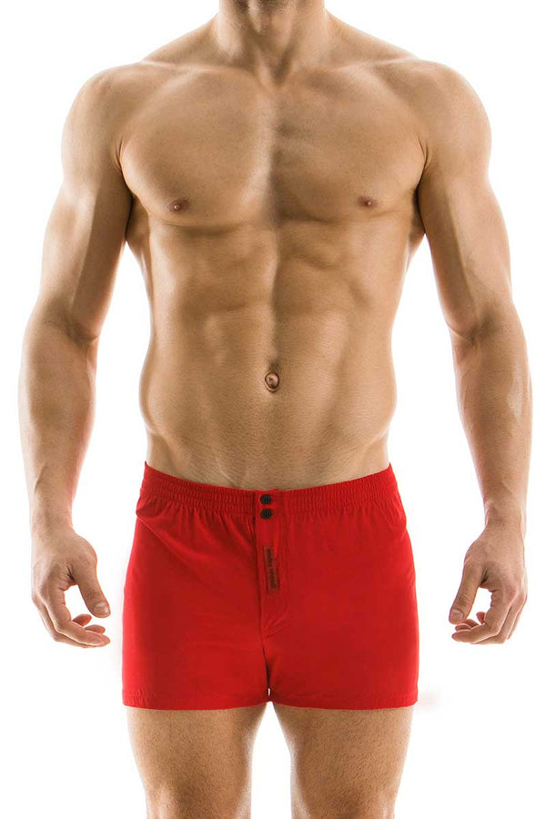 Modus Vivendi Red Plain Loose-Fit Boxer