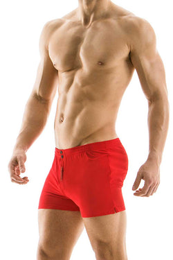 Modus Vivendi Red Plain Loose-Fit Boxer thumbnail 2