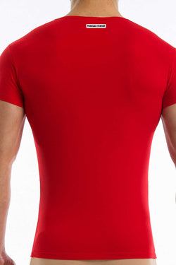 Modus Vivendi Red Plain V-Shirt thumbnail 3