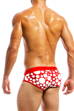 Modus Vivendi Red Polkadot Brazil Cut Swim Brief thumbnail 4