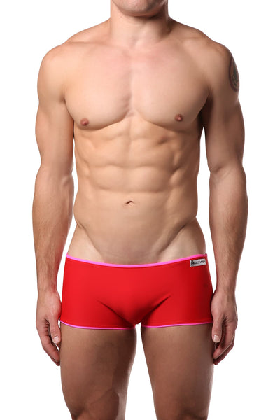 Modus Vivendi Red & Fuchsia Reversible Swim Boxer