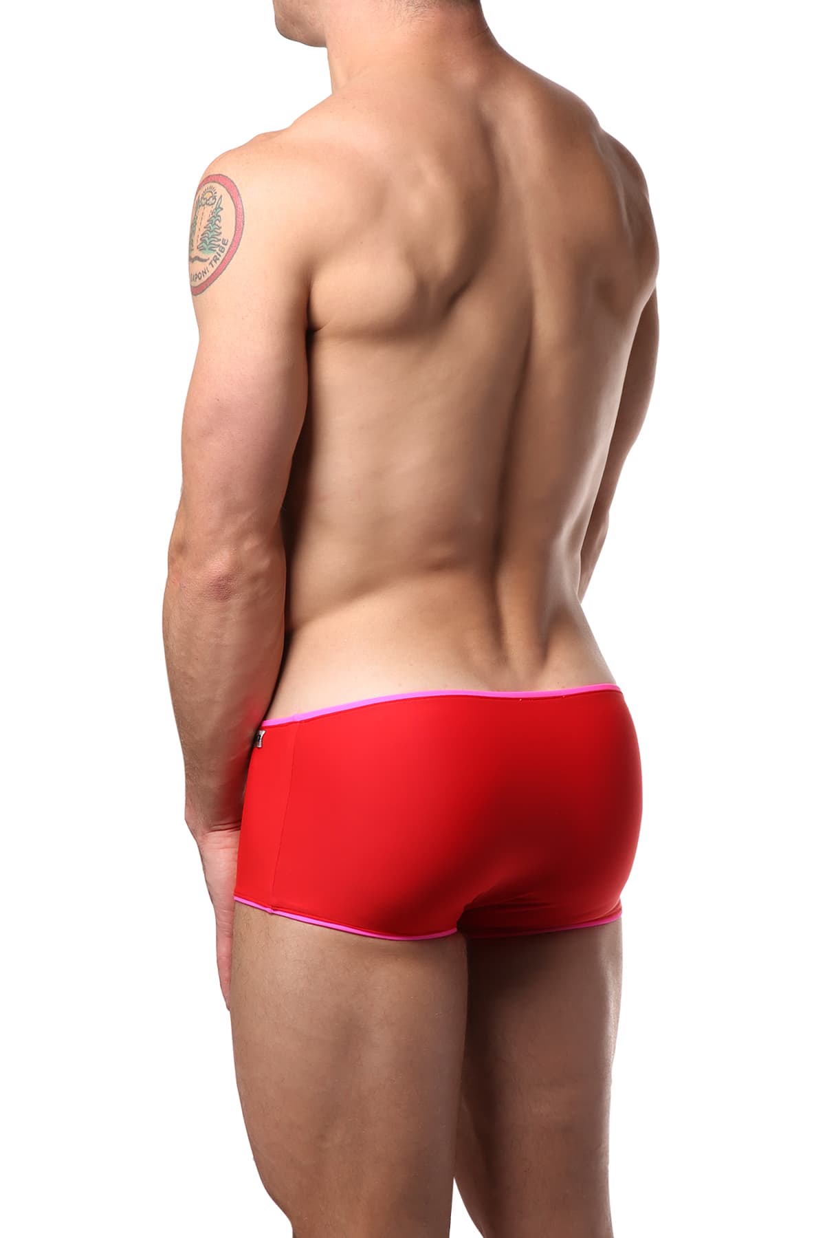 Modus Vivendi Red & Fuchsia Reversible Swim Boxer