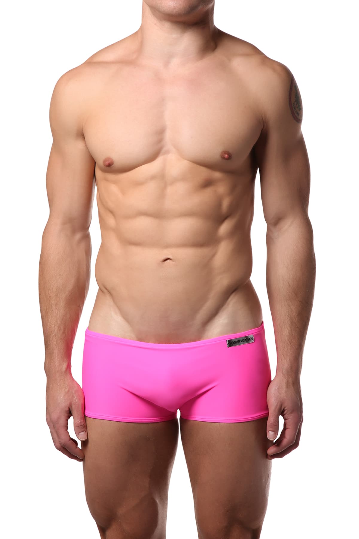 Modus Vivendi Red & Fuchsia Reversible Swim Boxer