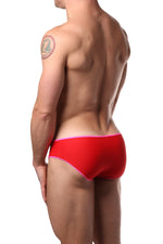 Modus Vivendi Red & Fuchsia Reversible Swim Brief
