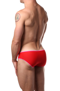 Modus Vivendi Red & Fuchsia Reversible Swim Brief thumbnail 2