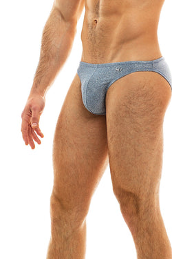 Modus Vivendi Steel Blue Glam Sparkle Low Cut Brief thumbnail 2