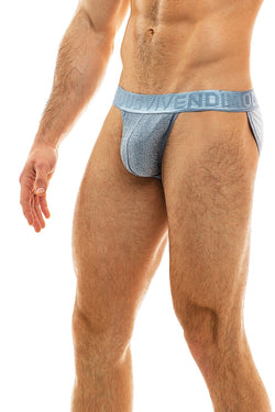 Modus Vivendi Steel Blue Glam Sparkle Tanga Brief thumbnail 2