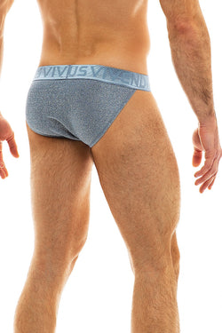 Modus Vivendi Steel Blue Glam Sparkle Tanga Brief thumbnail 3