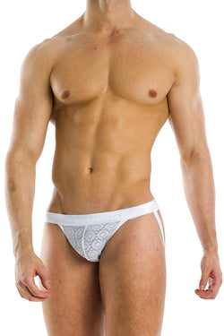 Modus Vivendi White Geo Jockstrap thumbnail 1