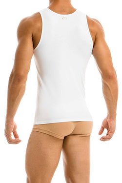 Modus Vivendi White Handcrafted Metallic Tank Top thumbnail 3