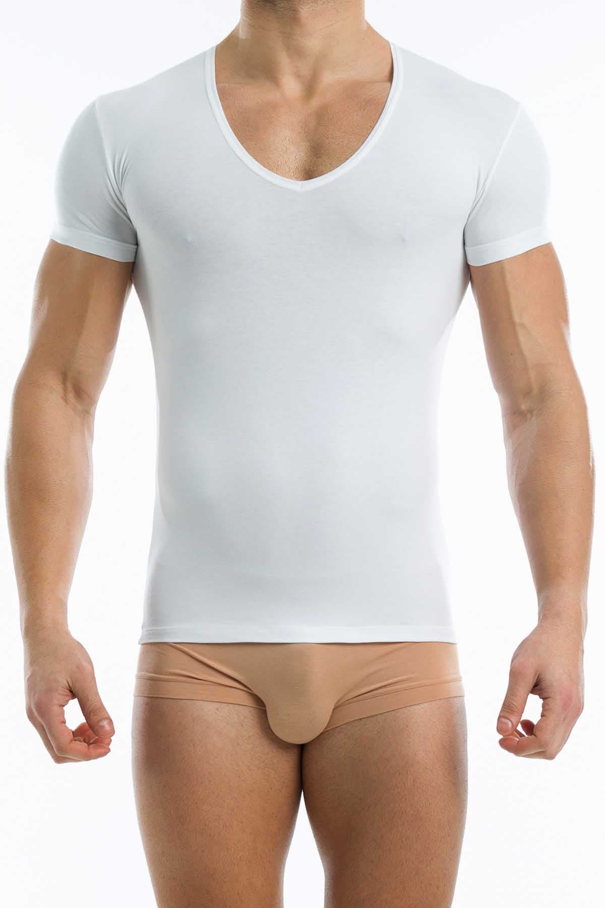 Modus Vivendi White Plain V-Shirt