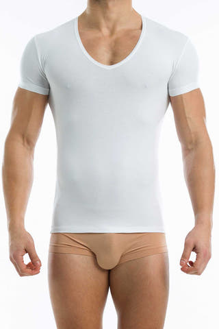 Modus Vivendi White Plain V-Shirt