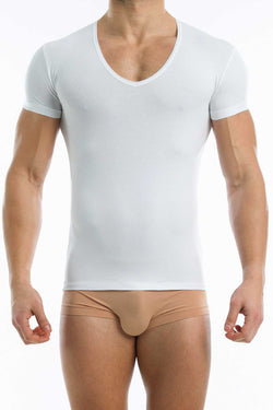 Modus Vivendi White Plain V-Shirt thumbnail 1