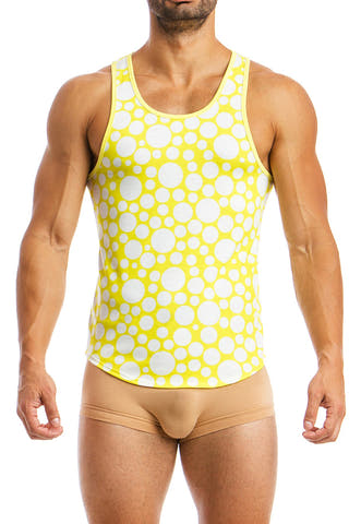 Modus Vivendi Yellow PolkaDot Tank Top