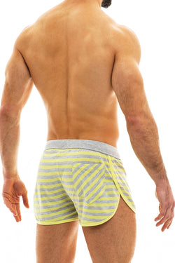 Modus Vivendi Yellow Pop Melange Shorts thumbnail 3