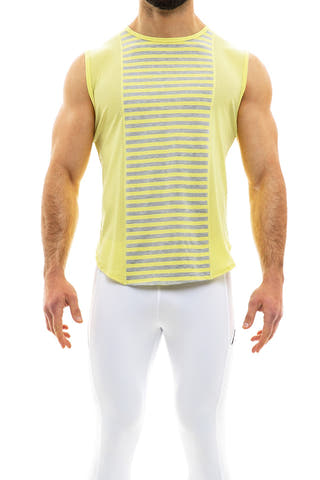 Modus Vivendi Yellow Pop Melange Sleeveless Tank