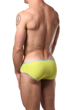 Modus Vivendi Yellow & Aqua Reversible Swim Brief thumbnail 2