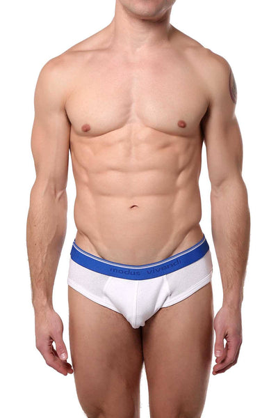 Modus Vivendi for CheapUndies White/Cobalt-Blue Classic Brief