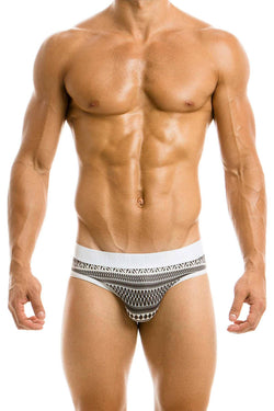 Modus Viviendi White Graphic Fishnet Brief thumbnail 2