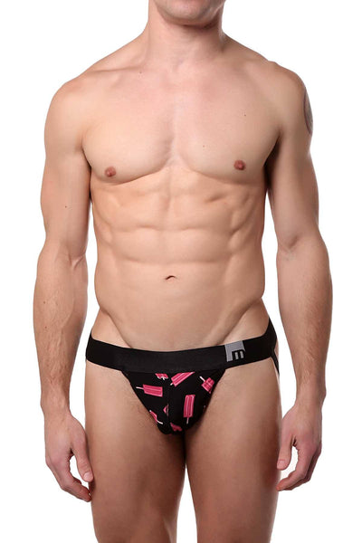 Mosmann Black/Ice-Block Popsicle Bamboo Jockstrap