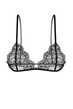 Mosmann Black Mia Lace Triangle Bralette thumbnail 2