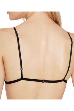 Mosmann Black Mia Lace Triangle Bralette thumbnail 3