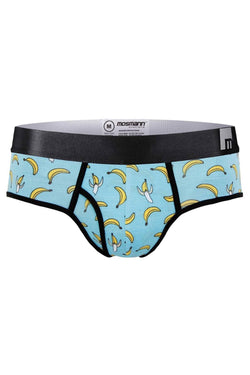Mosmann Blue/Banana-Print X-Appeal Bamboo Brief thumbnail 2