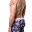 Mosmann Blue/Pink Hibiscus Florals St. Lucia Bamboo Boxer Brief