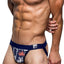 Mosmann Navy Zen Printed Bamboo Jockstrap