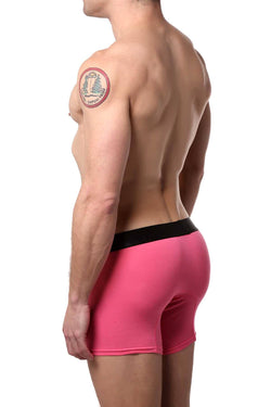 Mosmann Pink Classic Bamboo Boxer Brief thumbnail 2