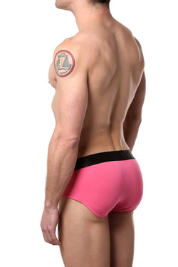 Mosmann Pink Classic Bamboo Brief thumbnail 2