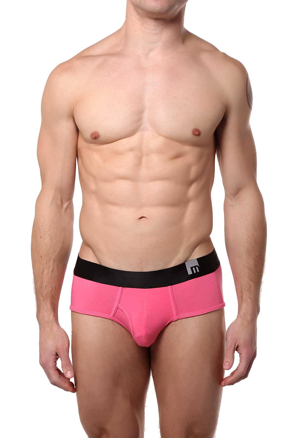 Mosmann Pink Classic Bamboo Brief