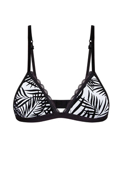 Mosmann Powder Blue & Black Palm Springs Soft Cup Bra thumbnail 3