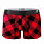 Mosmann Red-Plaids Classic Bamboo Boxer Brief