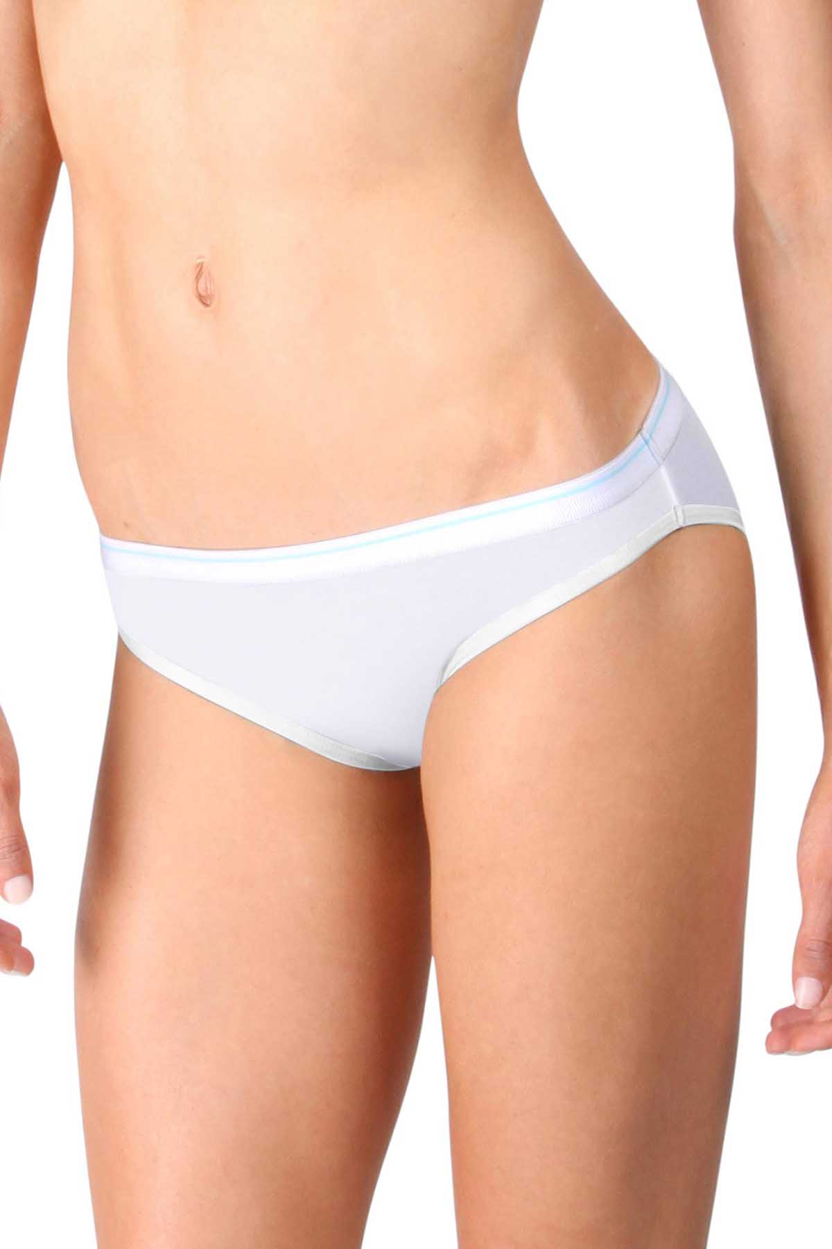 Mosmann Solid White Ange Bikini Brief Panty