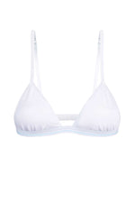 Mosmann Solid White Ange Triangle Bralette