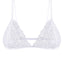 Mosmann White Isabella Lace Triangle Bralette