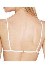 Mosmann White Isabella Lace Triangle Bralette