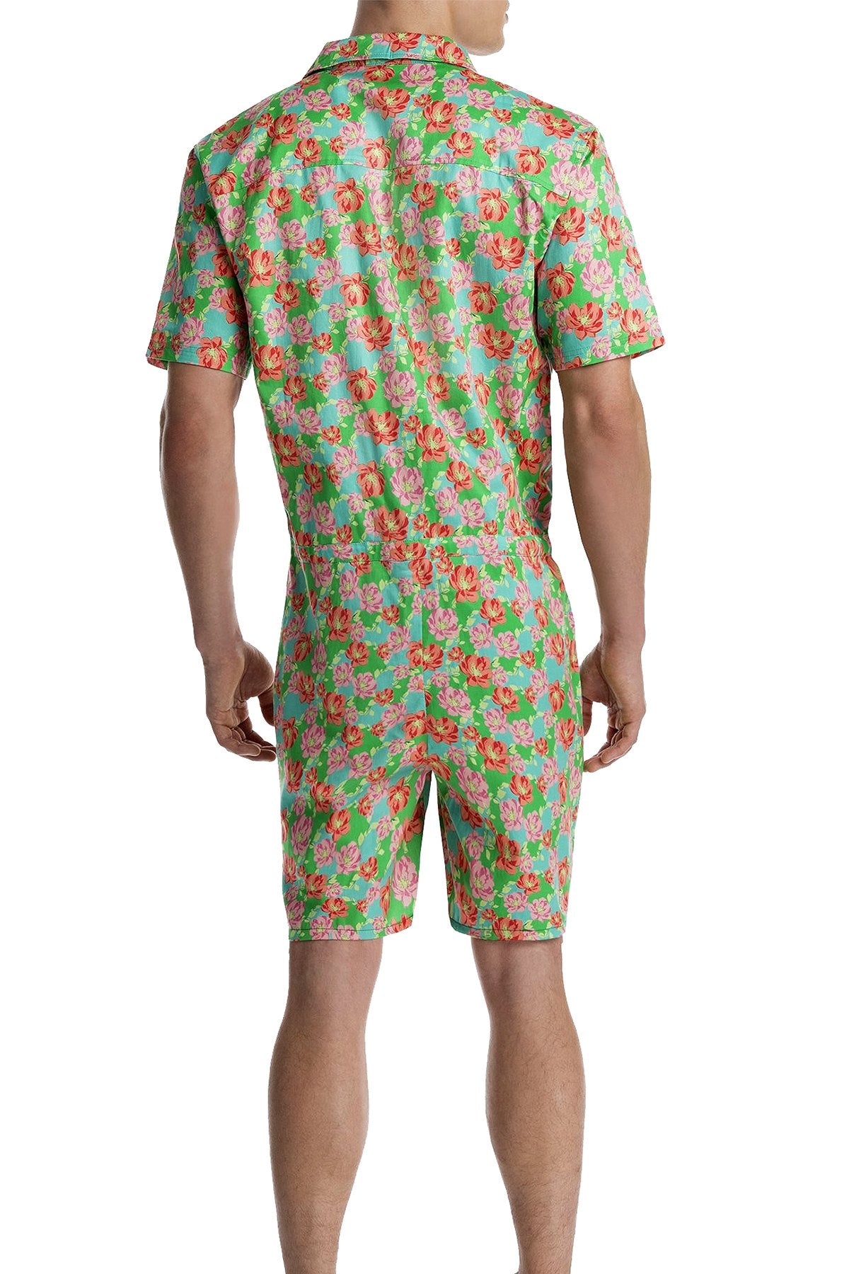 Mr.Turk x 2(X)IST Colorblock Floral-Print Oversized Jumpsuit