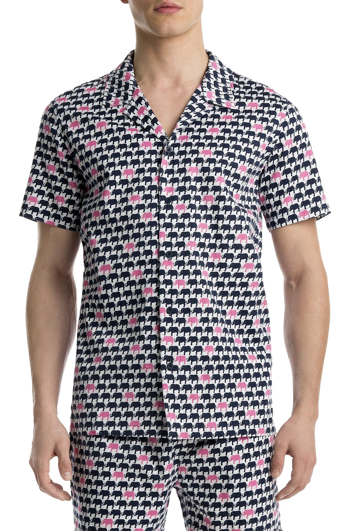 Mr.Turk x 2(X)IST Elephant-Print Button-Front Shirt