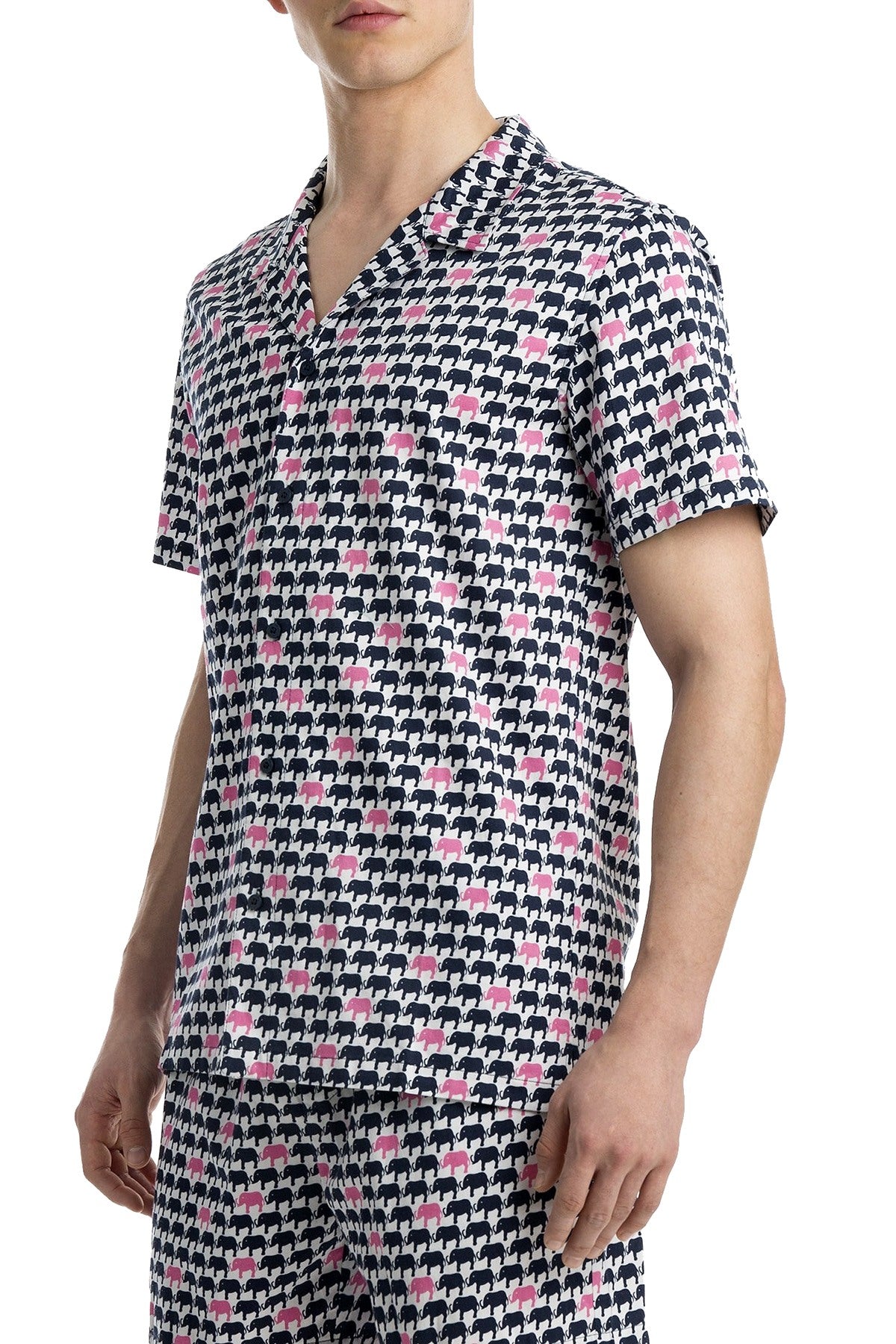 Mr.Turk x 2(X)IST Elephant-Print Button-Front Shirt