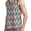 Mr.Turk x 2(X)IST Multi-Color Pleated Geo-Facade Printed Tank