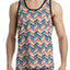 Mr.Turk x 2(X)IST Multi-Color Pleated Geo-Facade Printed Tank