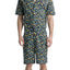 Mr.Turk x 2(X)IST Navy Tourist-Print Oversized Jumpsuit