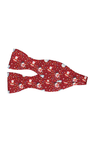 Mrs. Bow Tie Burgundy Christmas Self-Tie Bow Tie